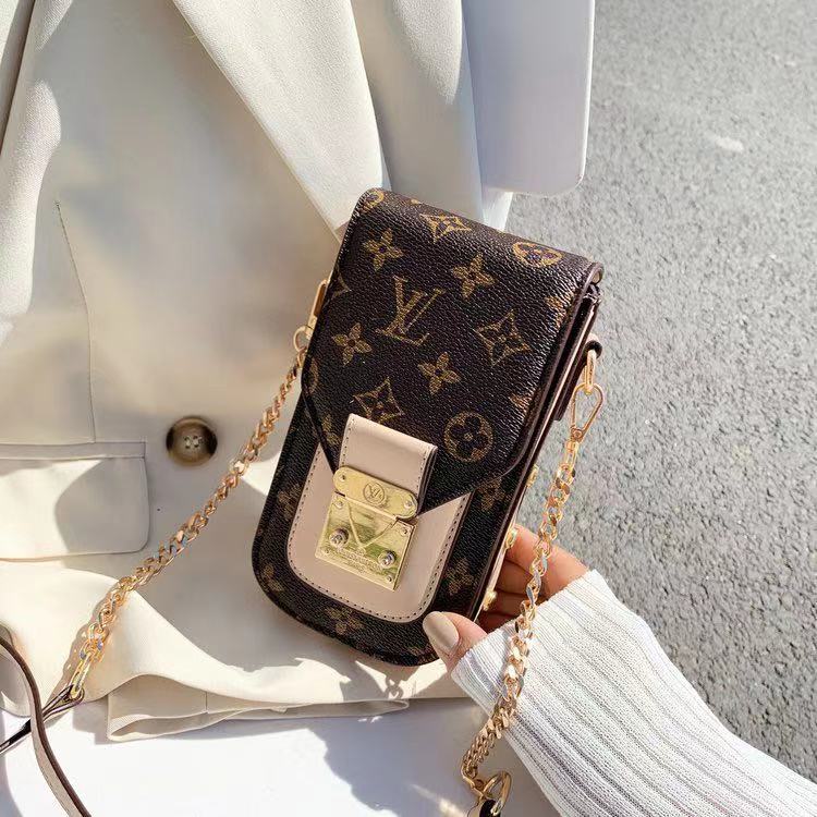 Crossbody nahkapuhelinpussi
