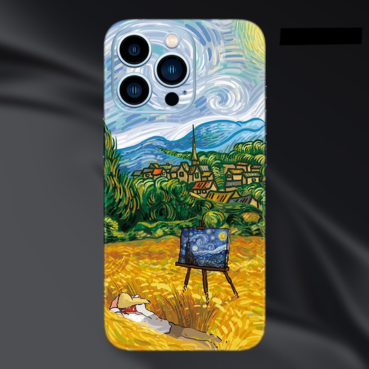 Van Gogh Lying in the Field iPhone Case