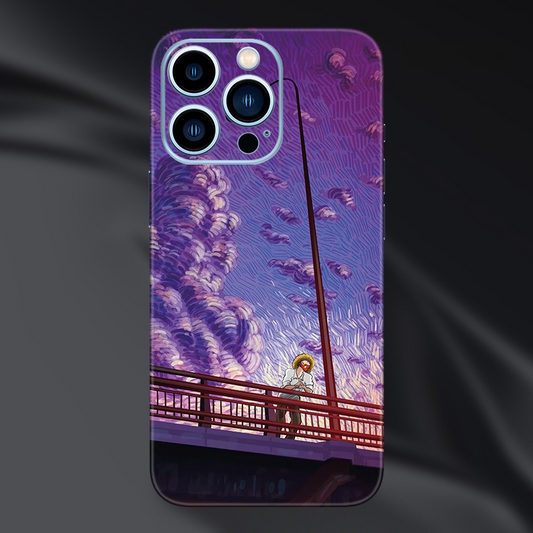 Gazing at the Stars by the Railway iPhone Case