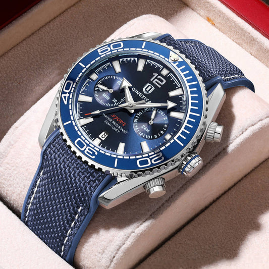 Luxurious and fashionable men's quartz watches
